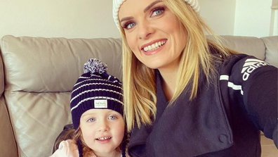 Erin Molan and her daughter.