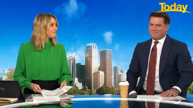 Karl Stefanovic didn't buy into the peaceful family scene.