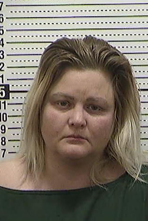 In this photo released by the Ward County Detention Center, Nichole Rice, 34, is shown. (Ward County Detention Center via AP)