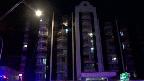 The fire on the eighth floor, was extinguished in 30 minutes by fire crews.