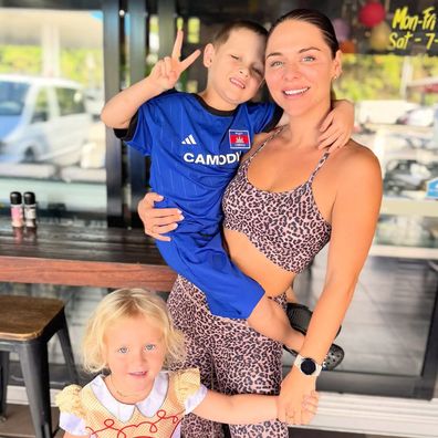 Tara Pavlovic with her two children