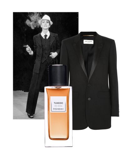 Each season the fashion world looks to iconic, classic
pieces and re-interprets them for the modern consumer. This season, however,
YSL has gone one step further and re-imagined five wardrobe staples as fragrances. Designed to dress the skin, the Tuxedo is smoky, spicy and bold, echoing the powerful masculine-feminine dichotomy of the
piece.