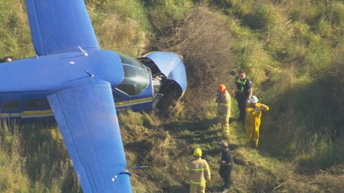 Authorities said the Skydive Australia flight took off just outside Geelong at about 8am.