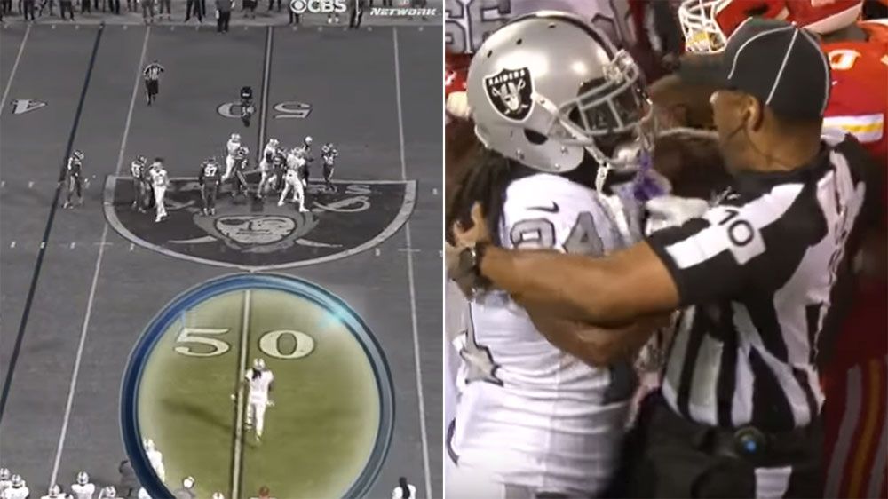 NFL: Oakland Raiders running back Marshawn Lynch ejected after unsportsmanlike conduct in win over Kansas City Chiefs