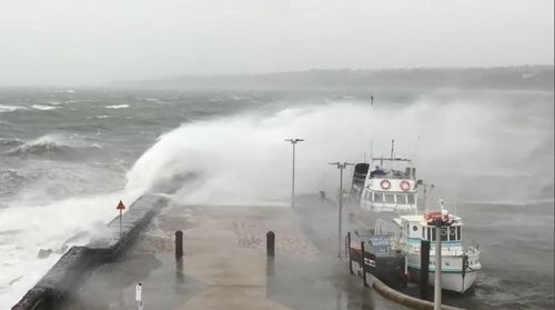 Residents in New South Wales, Victoria and Tasmania have all been put on alert for wild winds and huge tides as a cold front passes.