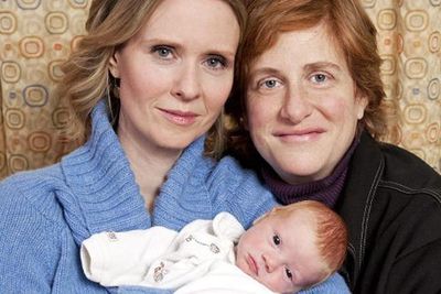 <b>Parents:</b> Cynthia Nixon and Chris Marinoni<p><i>Sex And The City</i> star Cynthia Nixon made the surprise baby announcement that her partner had given birth to their first child in February. </p>