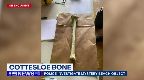 The discovery of a mysterious bone, which had washed up at Cottesloe Beach in Western Australia, has sparked an investigation.