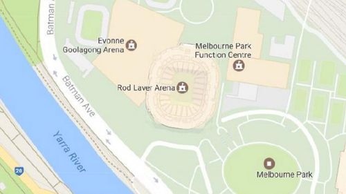 A screenshot of the "Evonne Goolagong Arena" in Google Maps.