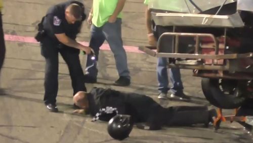 A police officer tased Cullen to pacify him.
