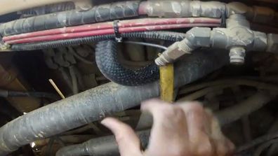 <p>A snake-catcher on the Sunshine Coast has proved his job isn't for the faint of heart by pulling a long red-bellied black snake from inside a bulldozer.</p>
<p>Professional Sunshine Coast snake catcher Mark Neath posted the video to his YouTube account last week showing the determined reptile's attempts to avoid extraction from inside the mammoth machine.&nbsp;</p>
<p>Mr Neath told ninemsn the extraction took more than 40 minutes to complete despite knowing the whereabouts of the snake.</p>
<p>"We knew exactly where the snake was and normally a red belly snake - unless it has been agitated - will sit and stay in the spot," he said.</p>
<p>"It doesn't look like I spent a lot of time. I ducked my head under there and I spent 10 to 15 mins looking before I put the hook in to pull his tail out."</p>
<p>Mr Neath became a snake hander five years ago leaving his 20 year career as a computer programmer. <a href="http://www.markneath.com/">He now runs his own business as a snake catcher and relocator.</a></p>
<p>"A scary and gratifying job but not one for the faint of heart," he said.</p>
<p>Based in Buderim Mr Neath is speaking from bitter experience having spent time in a Gold Coast emergency department after being bitten by a marsh snake.</p>
<p>Click through to see the most heart warming and disturbing animal rescues ever filmed.</p>
<p>&nbsp;</p>
<p><br>
</p>
<p><br>
</p>
<p><br>
</p>