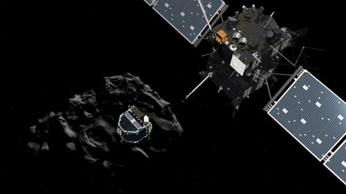 Philae comet probe lander wakes up after months asleep
