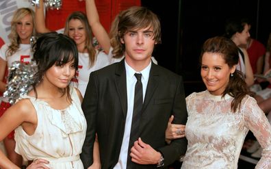 Vanessa Hudgens with her High School Musical co-stars; Zac Efron and Ashley Tisdale 