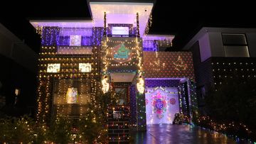 Diwali decorations at 42 Ward St, Schofields 