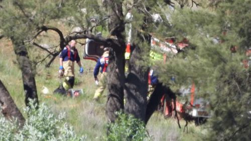 Three boys were fishing when a creek bed collapsed.