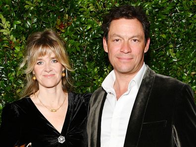 Dominic West and Catherine Fitzgerald attend Chanel And Charles Finch Pre-Oscar Awards Dinner At The Polo Lounge in Beverly Hills on February 23, 2019 in Beverly Hills, California. 