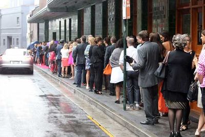 The A-lister crowd gathered outside the iconic Sydney establishment to say goodbye.