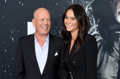 Bruce Willis and Emma Heming attend the "Glass" New York Premiere at SVA Theater on January 15, 2019 in New York City.