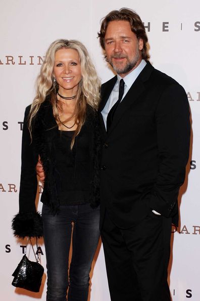 Russell Crowe and Danielle Spencer in 2011.