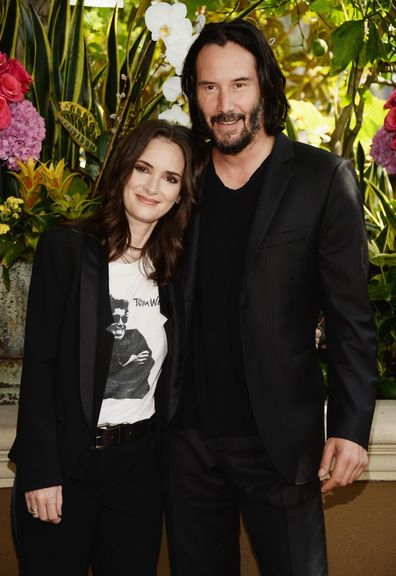 Winona Ryder, Keanu Reeves, photo call, Destination Wedding, 2018