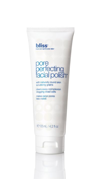<a href="https://www.priceline.com.au/skincare/face-care/facial-cleansers-and-scrubs/pore-perfecting-facial-polish-125-ml" target="_blank">Pore Perfecting Facial Polish, $39.99, Bliss</a>