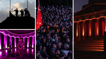 Thousands gather before dawn to commemorate Anzac Day