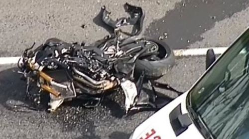 Man dies after motorcycle collides with caravan in Victoria