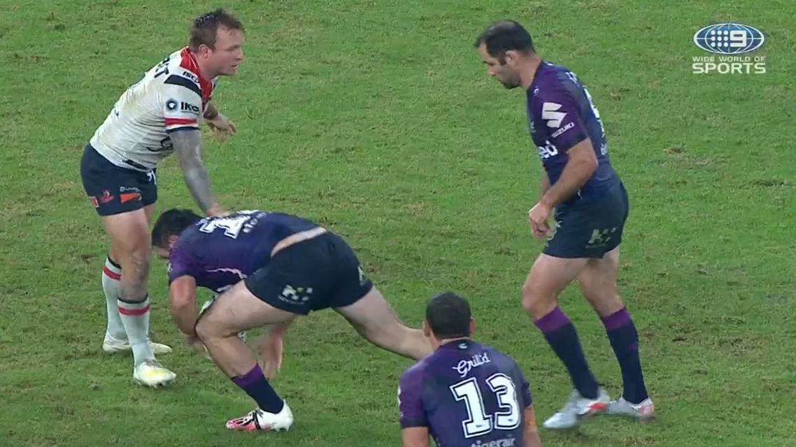 The match-deciding knock-on that everyone missed in Storm vs Roosters cliffhanger