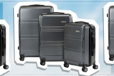 9PR: Orbis Kuredu Spinner 3-Piece Suitcase Set, Charcoal