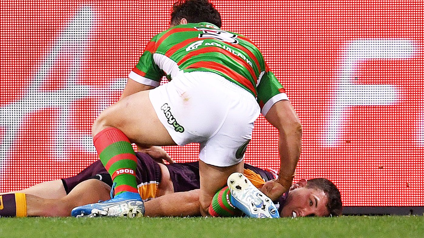 James Roberts hits Corey Oates on the ground