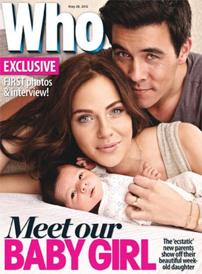 ...with fianc&#233;e Jessica Marais and baby Scout Edie.<br/><br/>"Someone told me: 'You don't organise your life around the baby, the baby organises its life around you'. We're doing that."