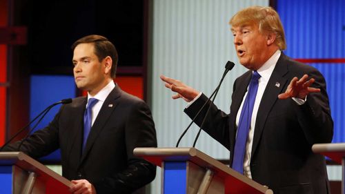 Marco Rubio and Donald Trump. (AP)