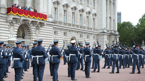 The Queen spoke to the family tradition with the RAF. Picture: Getty