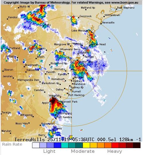 Sydney Storm Severe Weather Warning Issues Bom