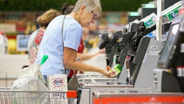 Customers shop at Coles