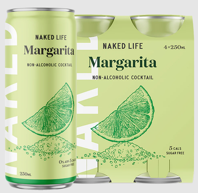 Naked Life Margarita: 0 grams of sugar