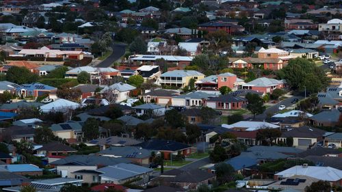 Sobborgo vittoriano regionale Waurn Ponds. 
