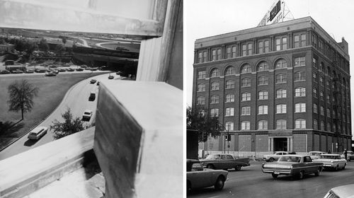 The view from the school book repository where Oswald took his shot. 