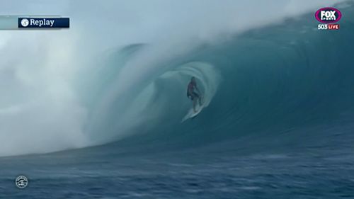 Wright nailed the perfect rides with his second and third waves of the heat. (WWOS)