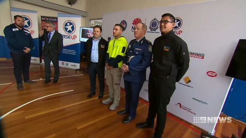 'Rise Up' was launched by PCYC today, to help connect young people with jobs. Picture: 9NEWS