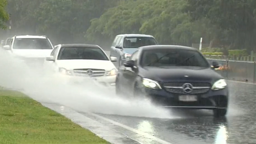 Authorities are urging residents in affected areas not to drive through floodwaters amid the heavy rain.