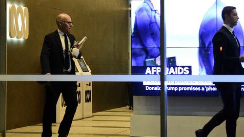 Officers from the AFP raided the ABC offices in central Sydney today.