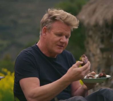 Gordon Ramsay eats guinea pig in Peru