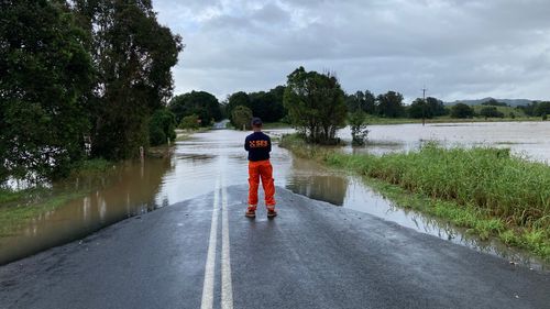 Tweed Coast Road has been closed due to flooding. 