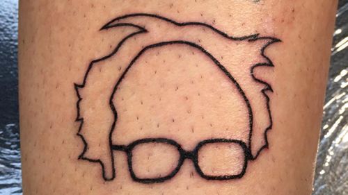 A tattoo artist in Vermont has responded by offering free Bernie Sanders tattoos. (Facebook)