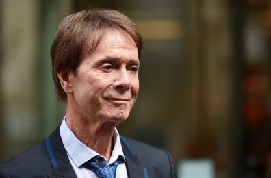 Sir Cliff Richard outside the High Court in 2018