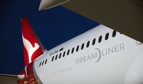 The Dreamliner will touch down in Sydney this morning.