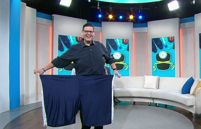 Mr Zed unveiled his weight loss in the Today studio. 