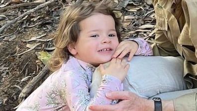 Grace Irwin with grandmother Terri Irwin 