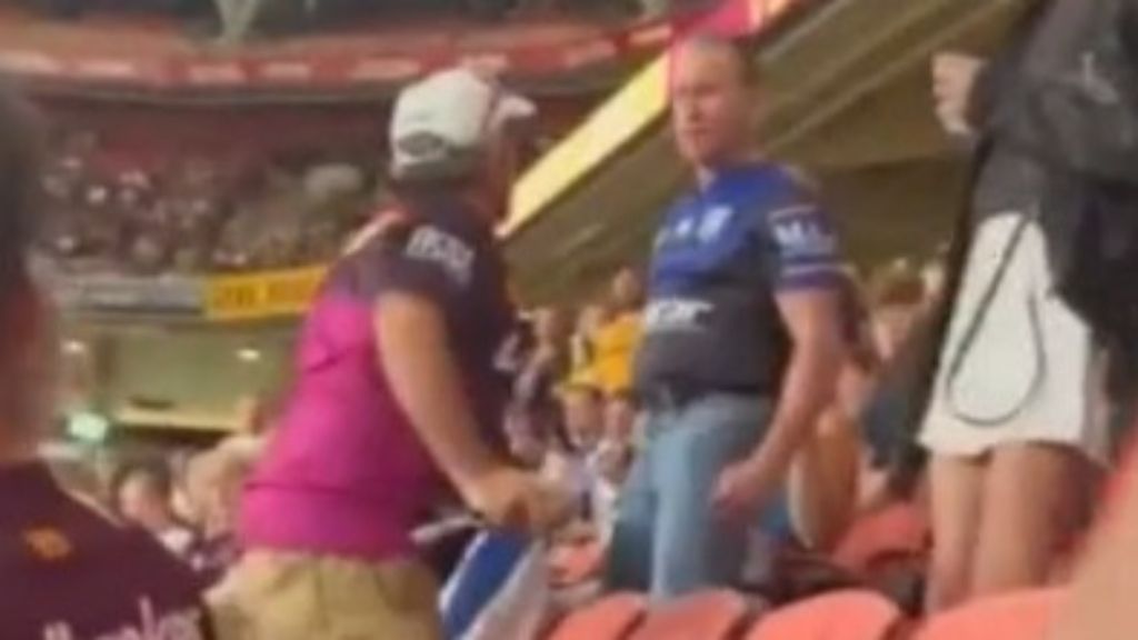 Anzac Day disrespect sparks wild brawl before Broncos victory over Bulldogs