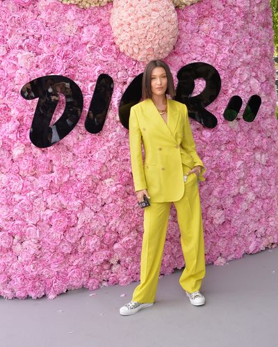 Bella Hadid at the Dior Homme Menswear Spring/Summer 2019 show as part of Paris Fashion Week, June, 2018